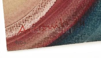 Dobrovits Ferenc (1941-1988): Csendélet kompozíció. Akvarell, papír, jelezve balra lent, hátoldalán ...