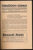 1937 Fürdőügyi szemle- Budapest Fürdőváros Egyesület hivatalos lapja. I. évf. 3. szám. 56p. szövegkö...