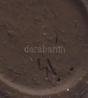 Raku váza. Jelzett, hibátlan, m: 35,5 cm