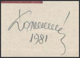 Koppány Frigyes (?-?): Négyzetek, 1981. Filctoll, papír, jelzett, kartonra kasírozva. 16x16 cm