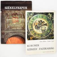 Olasz Ferenc: Székelykapuk. Bp., 1989, Hunnia Filmstúdió Vállalat. Gazdag képanyaggal illusztrált. Kiadói egészvászon kötés, kiadói kissé kopott, kissé szakadt papír védőborítóval. + Kocsi Márta, Csomor Lajos: Korondi székely fazekaság. Bp., 1980, Népművelési Propaganda Iroda. Gazdag képanyaggal illusztrált. Kiadói papírkötés.