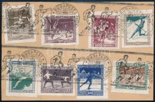 1925 Sport sor BELGA MAGYAR MÉRKŐZÉS alkalmi bélyegzéssel levelező lapon