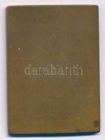 1922. "Újságíró Nap 1922.IX/7." bronz birkózó emlékérem (52x37mm) T:AU