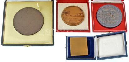 Vegyes: 4db klf szocialista emlékérem tokban, közte 1956. "A seregszemle budapesti döntőjén elé...