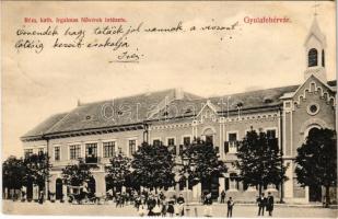 1906 Gyulafehérvár, Alba Iulia; Római katolikus irgalmas nővérek intézete. Weisz Bernát kiadása / Catholic school (fl)