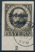 Német Államok Bayern 1919 Mi 133 II B (Mi EUR 100.-)