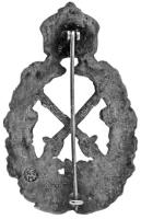 DN Öntött fém, I. Világháborús gyalogsági rohamjelvény(?), de a Német Harmadik Birodalomban használt...