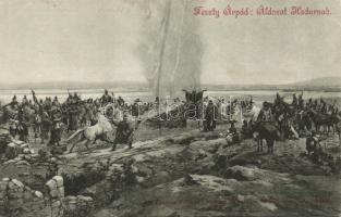 Sacrifice to Hadur, with lottery on backside s: Feszty Árpád