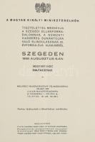 1939 A szegedi ellenforradalmak, a Nemzeti Hadsereg Dunántúlra való elindulásának 20. évfordulója al...