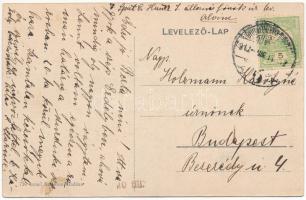 1910 Alvinc, Vintu de Jos; Kompátkelés a Maroson. Izrael Salamon kiadása / ferry crossing the Mures ...