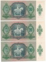 1936. 10P csillagos sorozatszámmal (3x) sorszámkövetők, "Numizmatikai 'Hirös Nap' Kec...
