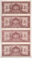 1946. 100.000BP (4x), mind klf numizmatikai találkozói felülbélyegzéssel T:AU-F szép papír