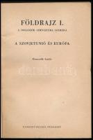 Temes Ferenc: Földrajz I. A dolgozók gimnáziuma számára. A Szovjetunió és Európa. Bp., (1965), Tankö...