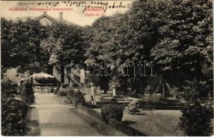 1911 Budapest XII. Vöröskereszt szanatórium park részlete. Győri út 17. (EB)