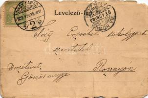 1902 Gyimes, Csík-Gyimes, Ghimes; Határszéli híd és a Rákóczi vár, határőrök. Adler Alfréd fényképés...