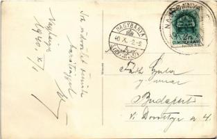 1940 Nagybánya, Baia Mare; híd / bridge. photo + "1940 Nagybánya visszatért" So. Stpl. (EK...