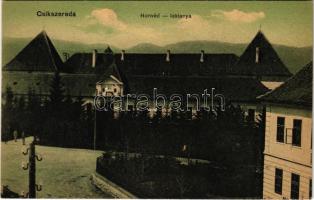 Csíkszereda, Miercurea Ciuc; Honvéd laktanya. Vakar L. kiadása / military barracks