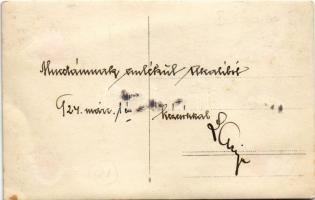 1924 Balatonakali, Akali; MÁV mozdony, vasútállomás, vonat a márciusi hóban. photo (Rb)