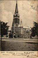 1910 Arad, Református templom. Roth testvérek kiadása / Calvinist church (fa)