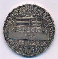 Gerl Károly (1857-1907) 1980. "Magyar Numizmatikai Társulat tagsági érem - Szent László" névre szóló Ag emlékérem (30,60g/0.925/42,5mm) T:UNC,AU (eredetileg PP) patina Adamo MNT1