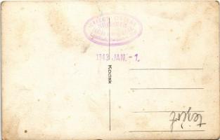 1943 Keszthely, étterem kertje vendégekkel és pincérrel. Krisch Oszkár photo (fa)