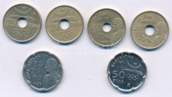 Spanyolország 1990-1991. 25p Al-bronz "1992 Nyári Olimpia, Barcelona - Diszkoszvetés" (2xk...