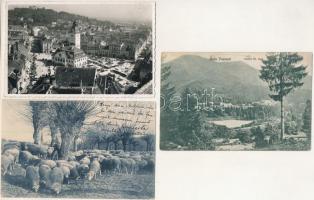 5 db RÉGI erdélyi város képeslap vegyes minőségben / 5 pre-1945 Transylvanian town-view postcards in mixed quality