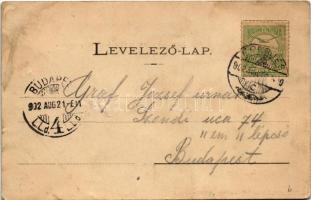 1902 Eperjes, Presov; Fő utca, Római katolikus templom, piac. Fénynyomat Divald műintézetéből / main...