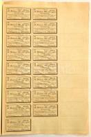 Budapest 1893. "Zellerin M-féle Gyári Részvénytársaság" névre szóló részvénye 200K-ról, sz...