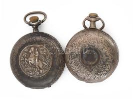 2 darab zsebóra, részben ezüst (Ag) tokkal, nem működik, hiányos