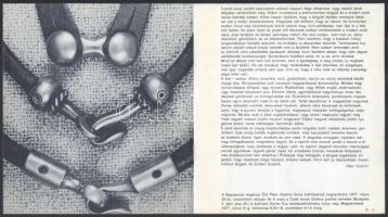 Péter Vladimir 3 db kiállítási katalógus-prospektus: Dorottya Galéria, 1997 + 1977 Képcsarnok + 1977...