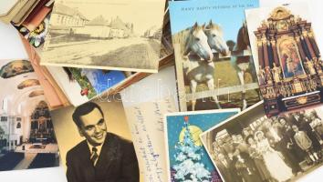 Nagy papírrégiség csomag 1880-tól: meghívók, reklámok, igazolványok, Koller fotó, képeslapok, matric...