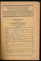 Karl W. Hiersemann Katalog 600. Geschichte Teil III: Europäische Geschichte. Enthält u. a. Teile der...