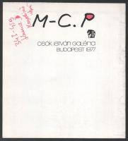 M-C. P. Csók István Galéria, Bp., 1977, k.n. Molnár C. Pál műveivel gazdagon illusztrált kiállítási ...