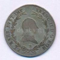 1806B 20kr Ag I. Ferenc T:F patina  Hungary 1806B 20 Kreuzer Ag Franz I C:F patina  Unger III.: 1376.a, Huszár: 1967., Adamo C29