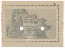 Miskolc ~1920. "Weidlich Pál cég Miskolczon" 50f értékű bón "WP" perforációval, ...