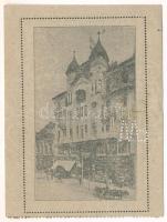 Miskolc ~1920. "Weidlich Pál cég Miskolczon" 50f értékű bón "WP" perforációval, ...
