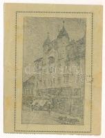 Miskolc ~1920. "Weidlich Pál cég Miskolczon" 1K értékű bón "WP" perforációval, &...