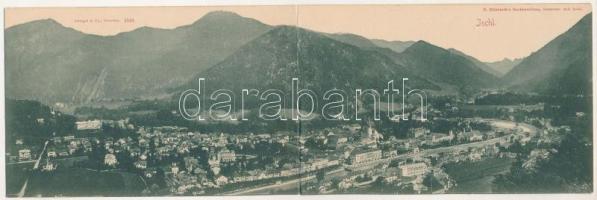 Bad Ischl, 2-tiled folding panoramacard (wet damage)