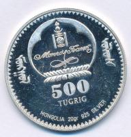 Mongólia 2005. 500T Ag "XVI. Téli Olimpia - Albertville 1992" T:AU (PP) karc Mongolia 2005...