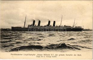 Norddeutscher Lloyd-Dampfer Kaiser Wilhelm II der grösste Dampfer der Welt