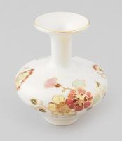 Zsolnay pillangó mintás váza, jelzett, hibátlan, m: 8,5 cm