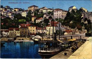 Herceg Novi, Castelnuovo (Kotor, Cattaro); port, steamship