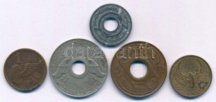 1936. "BSZKRT (Budapest Székesfővárosi Közlekedési Rt.) Kisszakaszjegy" sárgaréz közlekedé...