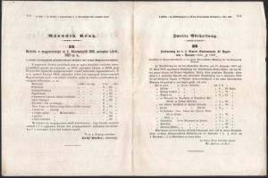1858 Magyarországot illető Országos Kormánylap XX. darab. nov 1. 4p 