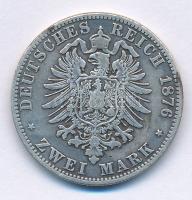 Német Államok / Poroszország 1876A 2M Ag "I. Vilmos" Berlin T:VF,F patina
German States /...