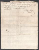 1837 Zsidó kereskedő 1200 forintról szóló kötelezvénye rézmetszetű címerképpel