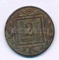 Ausztria / Freistadt hadifogolytábor 1915 2h bronzozott Fe szükségpénz T:VF rozsdafolt Austria Freistadt POW camp 1915. 2 Heller bronze plated Fe necessity money (notgeld) C:VF rust mark