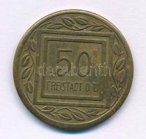 Ausztria / Freistadt hadifogolytábor 1915. 50h sárgaréz szükségpénz T:AU,XF patina Austria Freistadt POW camp 1915. 50 Heller brass necessity money (notgeld) C:AU,XF patina