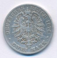 Német Államok / Poroszország 1876C 2M Ag "I. Vilmos" Frankfurt T:F patina
German States /...